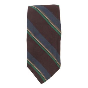 J. Mclaughlin Mens Silk Blend Striped Classic Necktie Multi Colored
